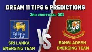 SL-ET vs BD-ET Dream11 Team Sri Lanka Emerging Team vs Bangladesh Emerging Team, 3rd unofficial ODI – Cricket Prediction Tips For Today’s Match SL-ET vs BD-ET at Khulna